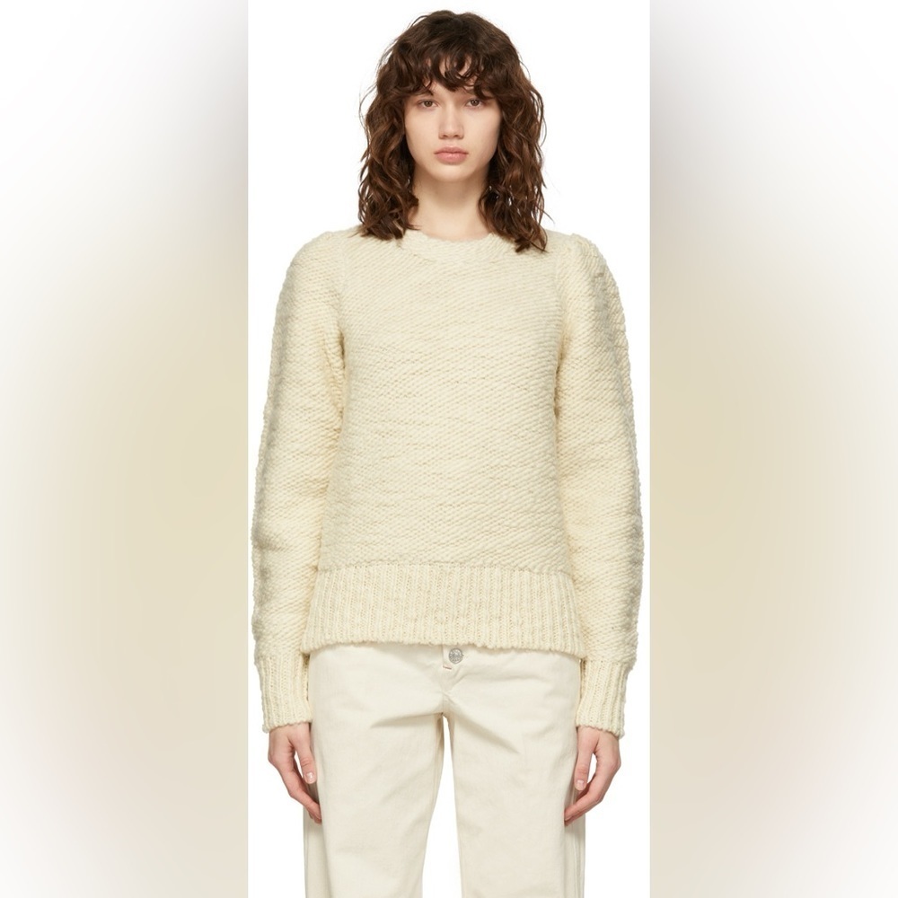 🎀 NWT SSENSE Isabel Marant Off-White Wool Sybille Sweater 38